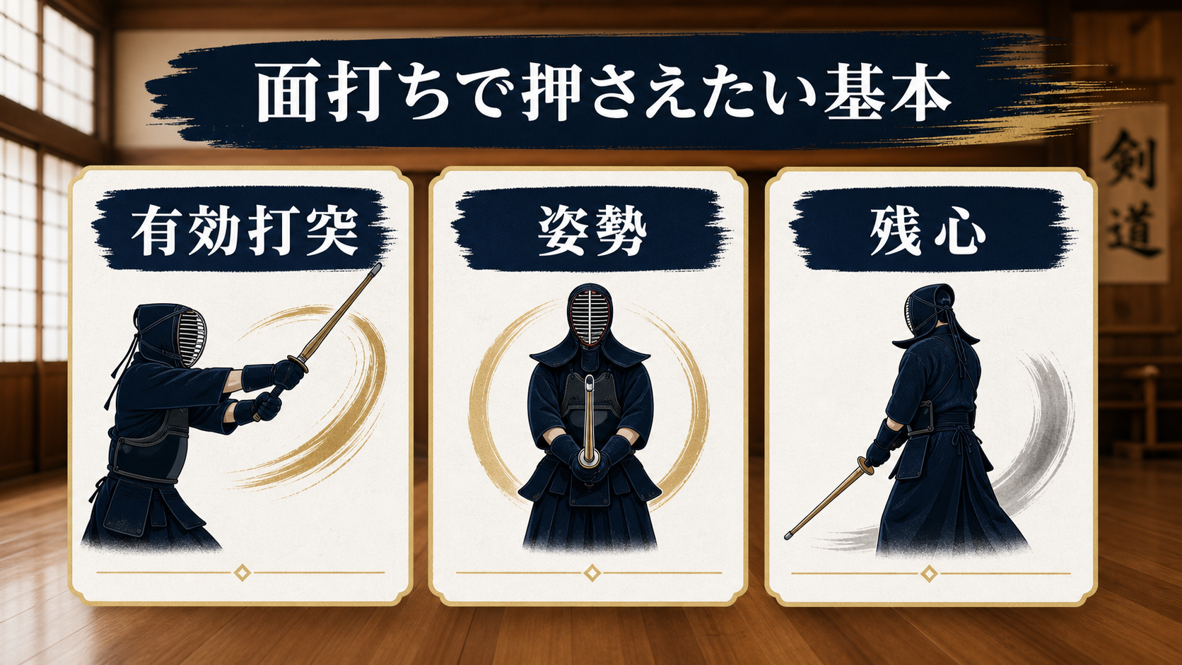 面打ちで押さえたい基本の図解